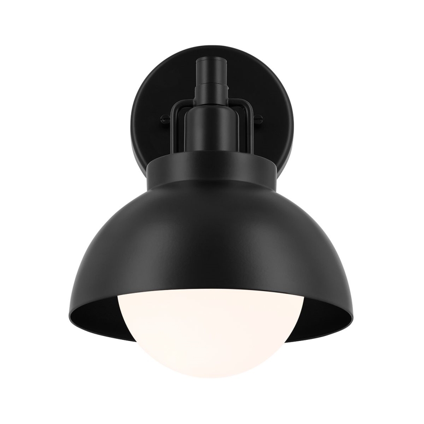 Kichler - Nástenná lampa NIVA 1xE27/40W/230V čierna