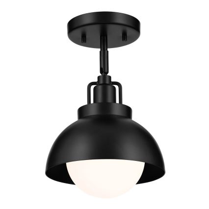 Kichler - Nástenná lampa NIVA 1xE27/40W/230V čierna