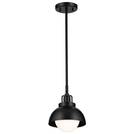 Kichler - Nástenná lampa NIVA 1xE27/40W/230V čierna