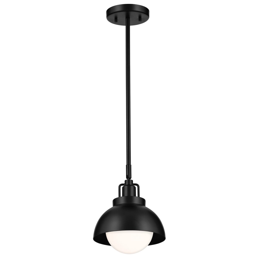 Kichler - Nástenná lampa NIVA 1xE27/40W/230V čierna