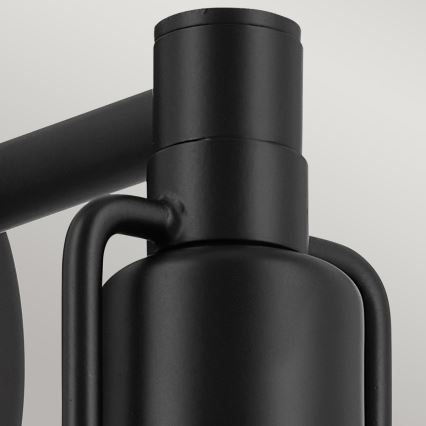 Kichler - Nástenná lampa NIVA 1xE27/40W/230V čierna