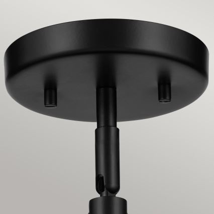 Kichler - Nástenná lampa NIVA 1xE27/40W/230V čierna