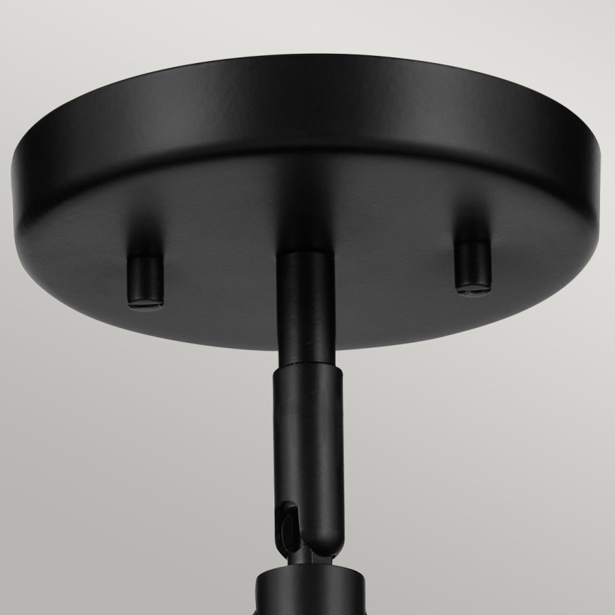 Kichler - Nástenná lampa NIVA 1xE27/40W/230V čierna
