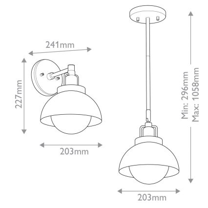 Kichler - Nástenná lampa NIVA 1xE27/40W/230V čierna