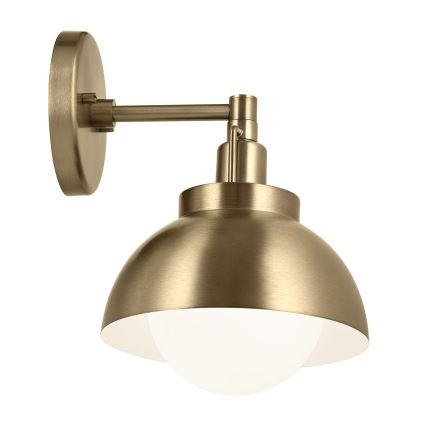Kichler - Nástenná lampa NIVA 1xE27/40W/230V mosadz