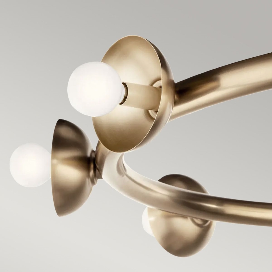 Kichler - Závesný luster PALTA na lanku 9xE14/40W/230V zlatý