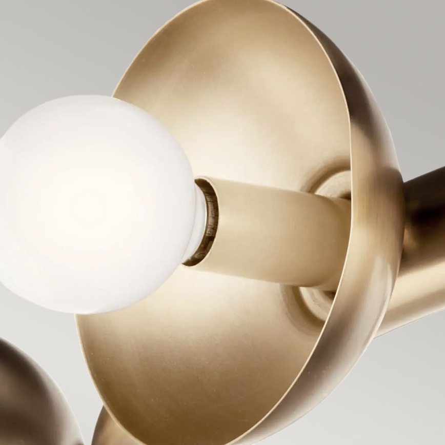 Kichler - Závesný luster PALTA na lanku 9xE14/40W/230V zlatý