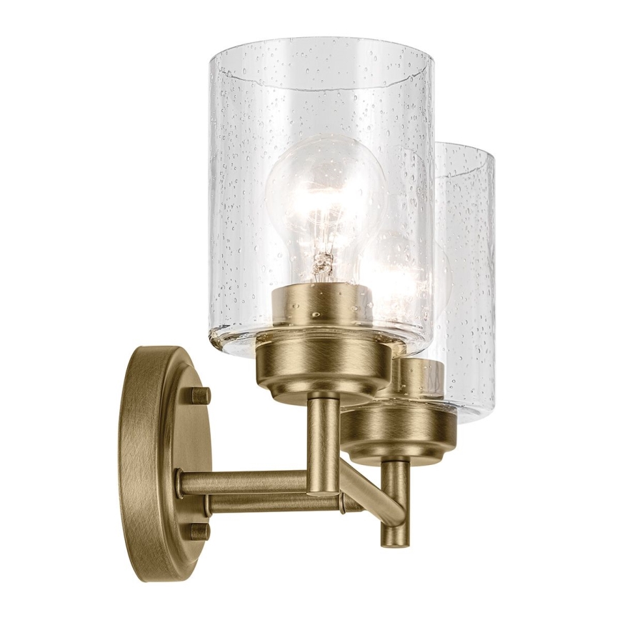 Kichler - Nástenná lampa WINSLOW 2xE27/60W/230V mosadz
