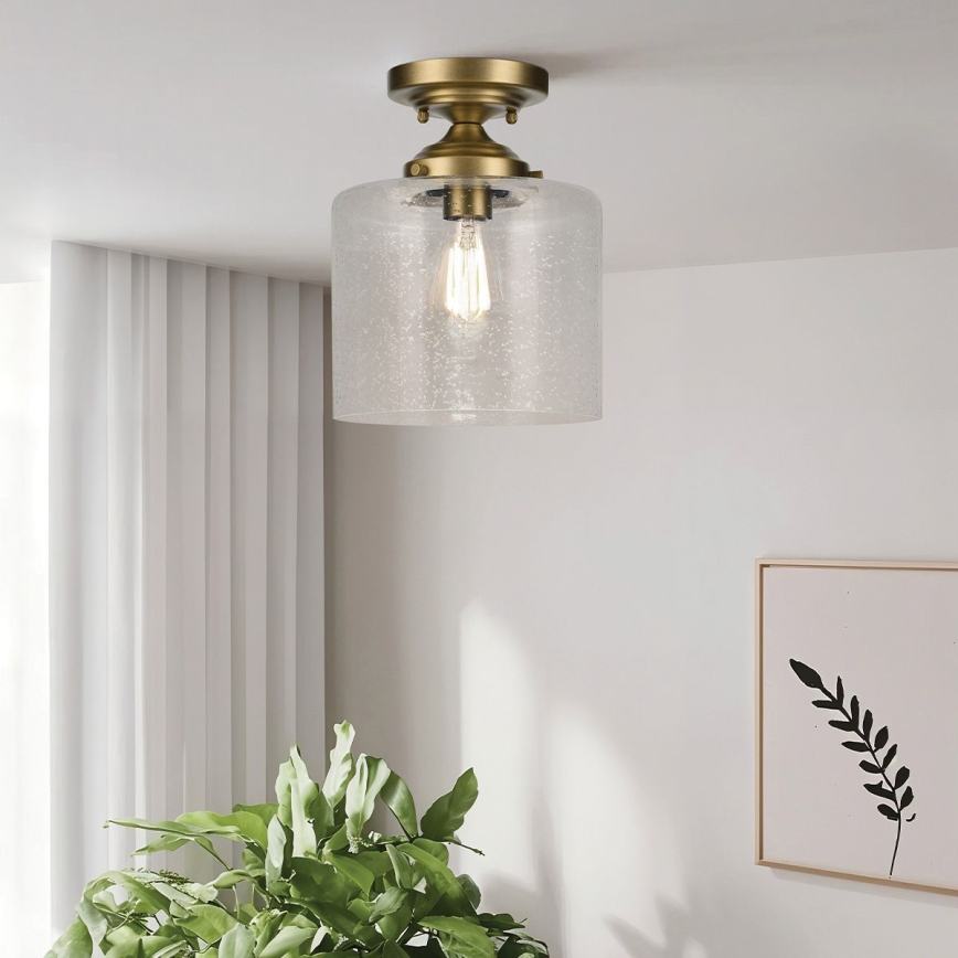Kichler - Stropné svietidlo WINSLOW 1xE27/60W/230V pr. 21,6 cm mosadz