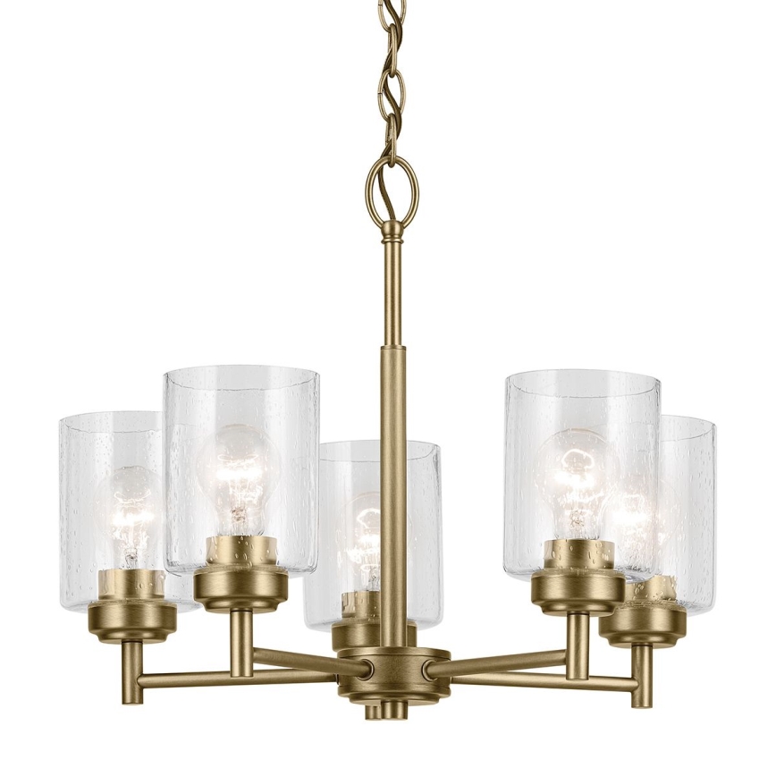 Kichler - Luster na reťazi WINSLOW 5xE27/60W/230V pr. 50,2 cm mosadz