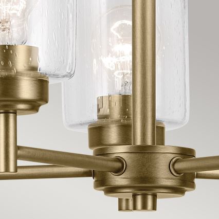 Kichler - Luster na reťazi WINSLOW 5xE27/60W/230V pr. 50,2 cm mosadz