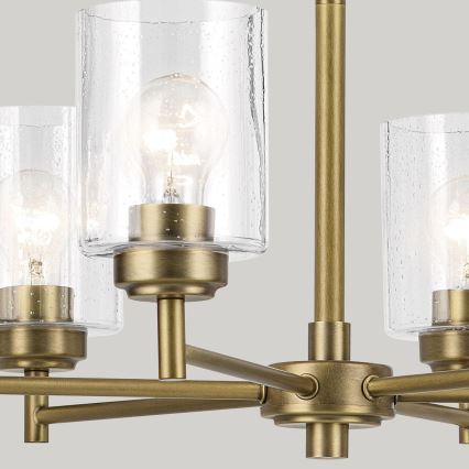 Kichler - Luster na reťazi WINSLOW 6xE27/60W/230V pr. 66 cm mosadz