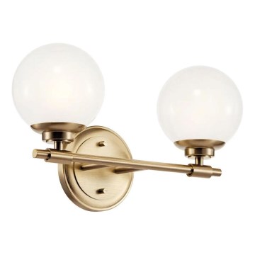Kichler - LED Kúpeľňové nástenné svietidlo BENNO 2xG9/3W/230V IP44 mosadz