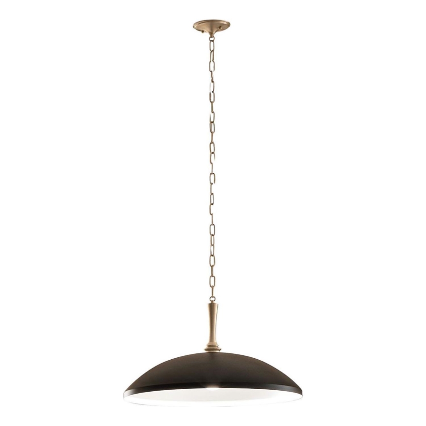 Kichler - Luster na reťazi DELAROSA 1xE27/60W/230V čierna/mosadz