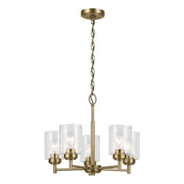 Kichler - Luster na reťazi WINSLOW 5xE27/60W/230V pr. 50,2 cm mosadz