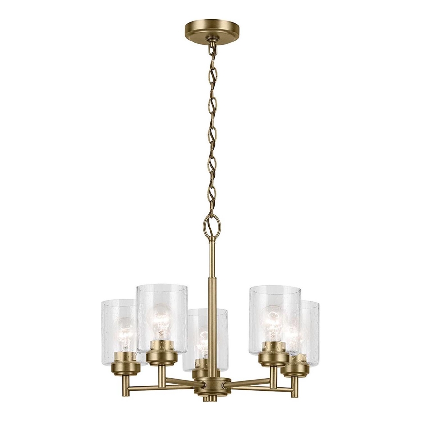 Kichler - Luster na reťazi WINSLOW 5xE27/60W/230V pr. 50,2 cm mosadz