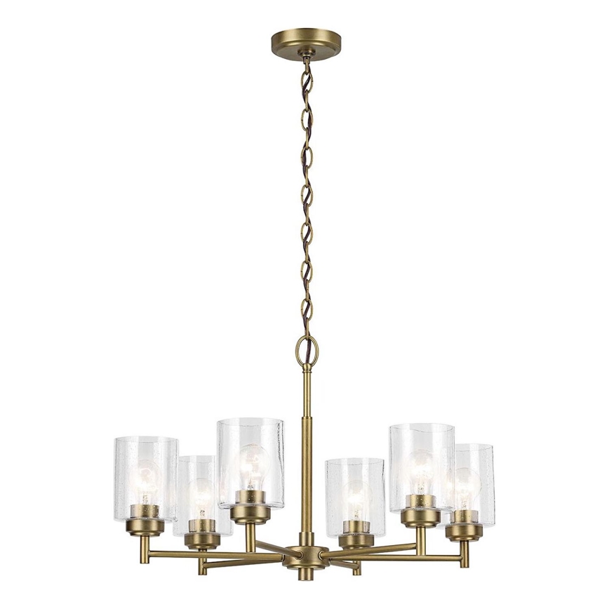 Kichler - Luster na reťazi WINSLOW 6xE27/60W/230V pr. 66 cm mosadz