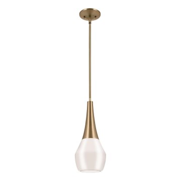Kichler - Luster na tyči DEELA 1xE27/60W/230V pr. 17,8 cm mosadz