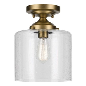 Kichler - Stropné svietidlo WINSLOW 1xE27/60W/230V pr. 21,6 cm mosadz
