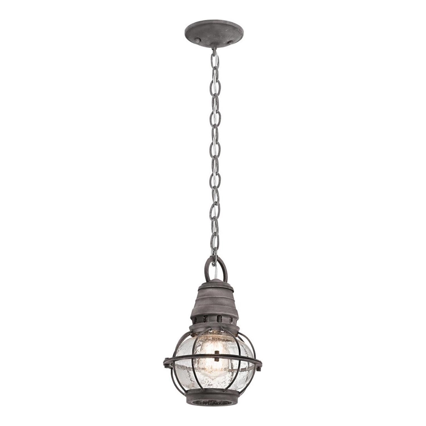 Kichler - Vonkajší luster na reťazi BRIDGE POINT 1xE27/60W/230V IP44