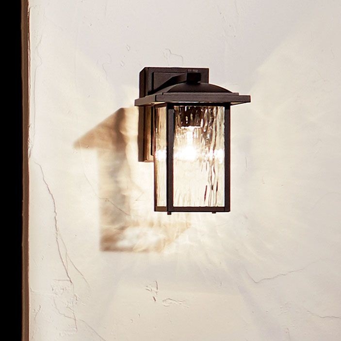 Kichler - Vonkajšie nástenné svietidlo CAPPANNA S 1xE27/60W/230V IP44 čierna