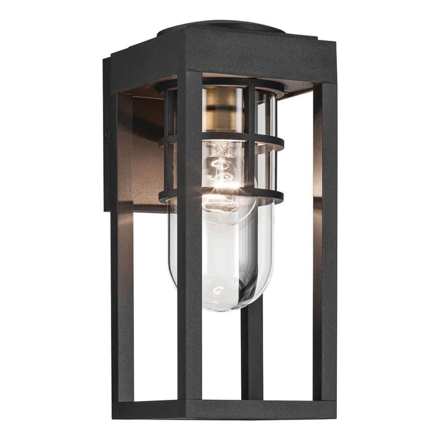 Kichler - Vonkajšie nástenné svietidlo HONE 1xE27/60W/230V IP44 čierna