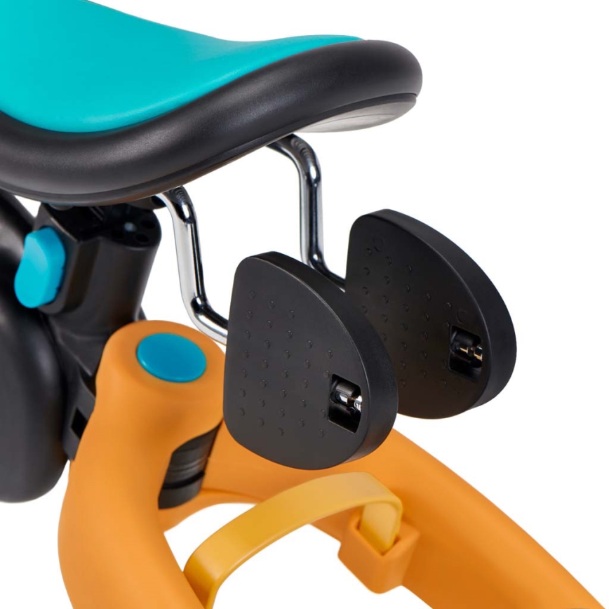 KINDERKRAFT - Detská odrážadlo 3v1 4TRIKE žltá/tyrkysová
