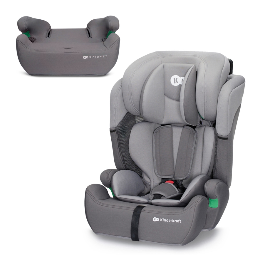 KINDERKRAFT - Autosedačka COMFORT UP i-Size (76-150 cm) svetlošedá