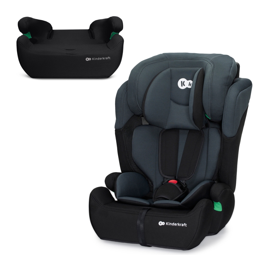 KINDERKRAFT - Autosedačka COMFORT UP i-Size (76-150 cm) tmavošedá