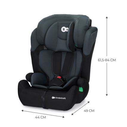 KINDERKRAFT - Autosedačka COMFORT UP i-Size (76-150 cm) tmavošedá