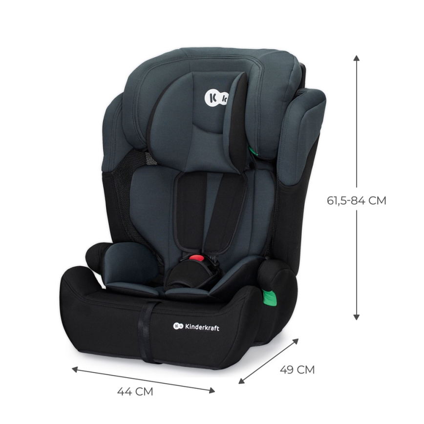 KINDERKRAFT - Autosedačka COMFORT UP i-Size (76-150 cm) tmavošedá