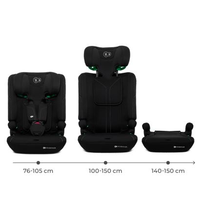 KINDERKRAFT - Autosedačka I-COMFY i-Size 76-150 cm čierna