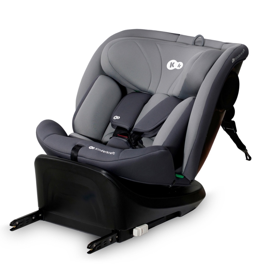 KINDERKRAFT - Autosedačka I-GROW i-Size (40-150 cm) sivá