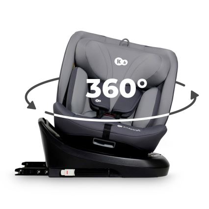 KINDERKRAFT - Autosedačka I-GROW i-Size (40-150 cm) sivá