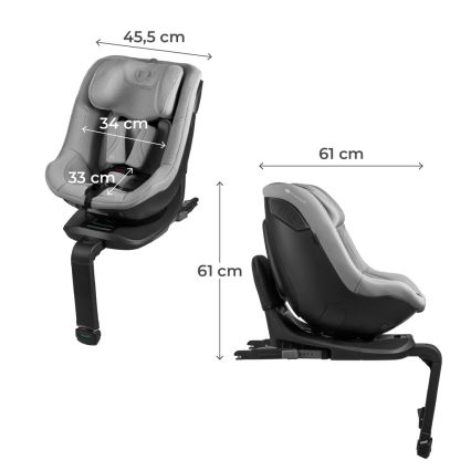 KINDERKRAFT - Autosedačka I-GUARD PRO i-Size 61-105 cm sivá