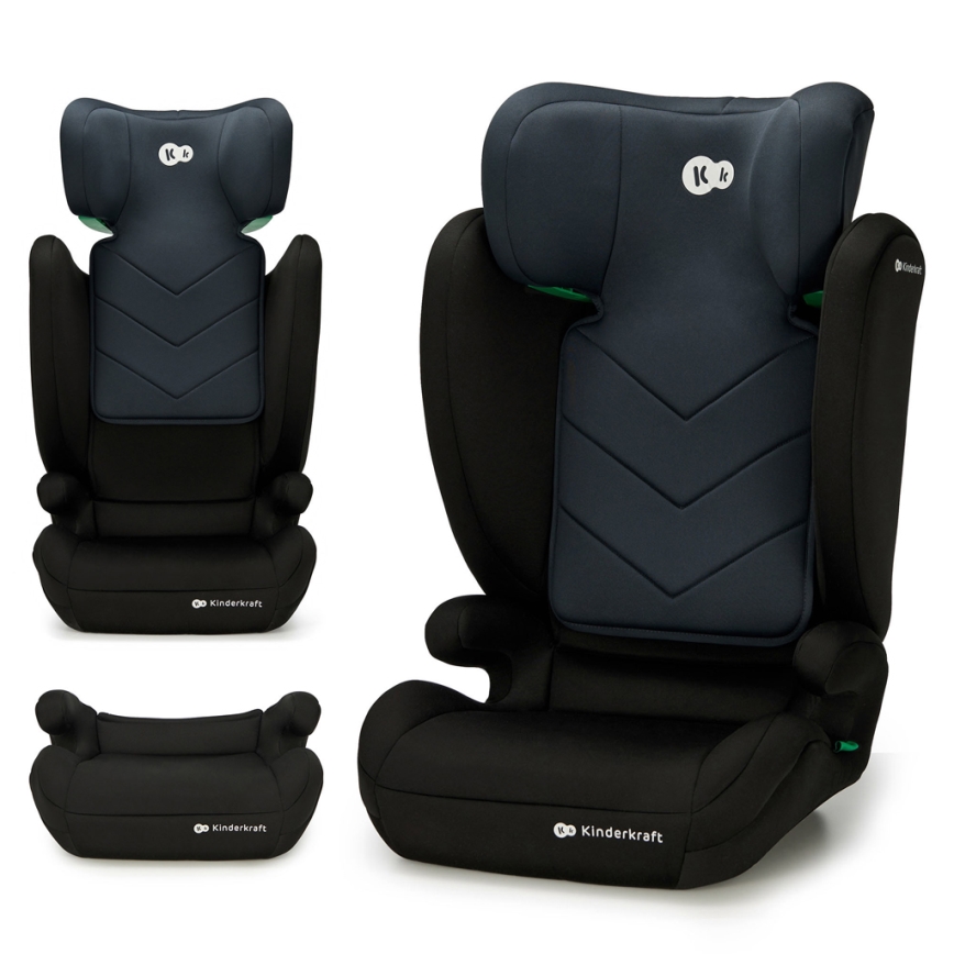 KINDERKRAFT - Autosedačka I-SPARK i-Size (100-150 cm) čierna