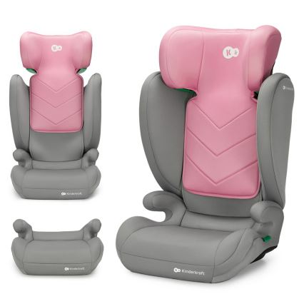 KINDERKRAFT - Autosedačka I-SPARK i-Size (100-150 cm) ružová