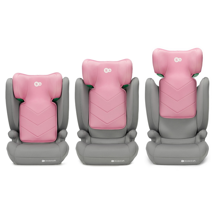 KINDERKRAFT - Autosedačka I-SPARK i-Size (100-150 cm) ružová