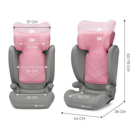KINDERKRAFT - Autosedačka I-SPARK i-Size (100-150 cm) ružová