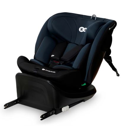 KINDERKRAFT - Autosedačka s otočnou základňou I-GROW i-Size (40-150 cm) čierna
