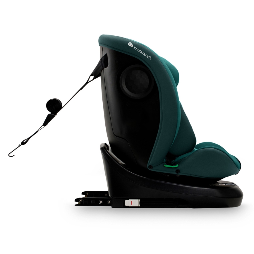KINDERKRAFT - Autosedačka s otočnou základňou I-GROW i-Size 40-150 cm tyrkysová