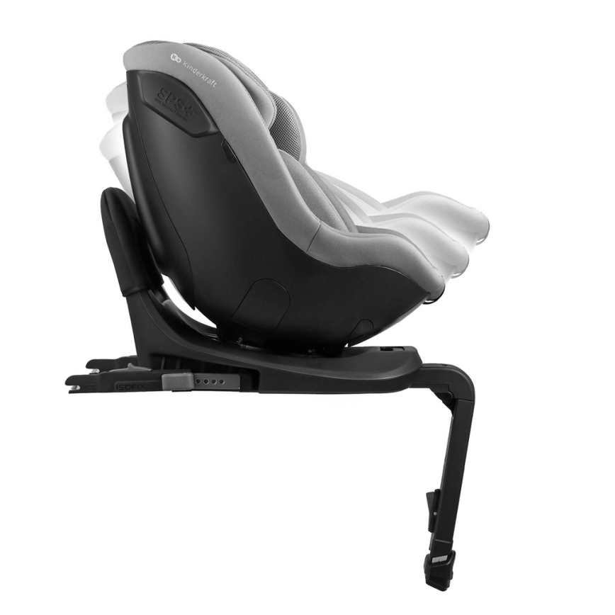 KINDERKRAFT - Autosedačka s otočnou základňou I-GUARD i-Size 40-105 cm sivá
