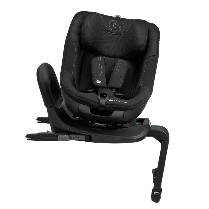 KINDERKRAFT - Autosedačka s otočnou základňou I-GUARD PRO i-Size 61-105 cm čierna