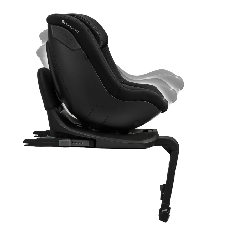 KINDERKRAFT - Autosedačka s otočnou základňou I-GUARD PRO i-Size 61-105 cm čierna