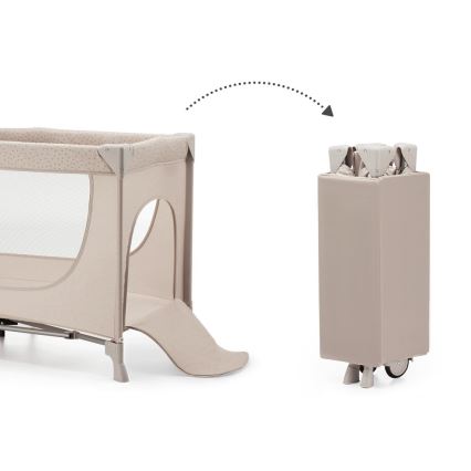 KINDERKRAFT - Cestovná postieľka JOY 2 béžová