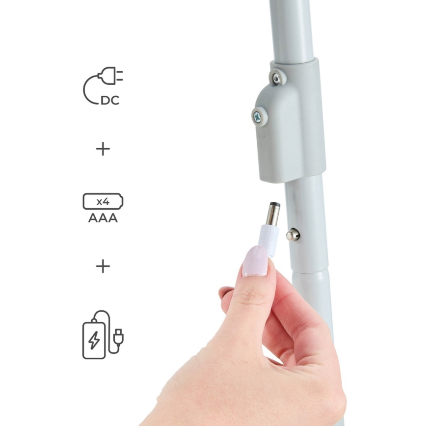 KINDERKRAFT - Detská hojdačka s melódiou SWINGEE sivá 4xAAA/230V