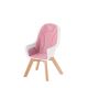 KINDERKRAFT - Detská jedálenská stolička 2v1 TIXI ružová