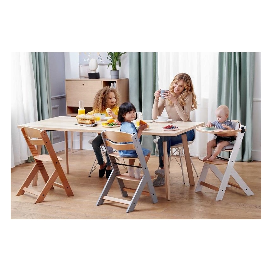 KINDERKRAFT - Detská jedálenská stolička ENOCK béžová