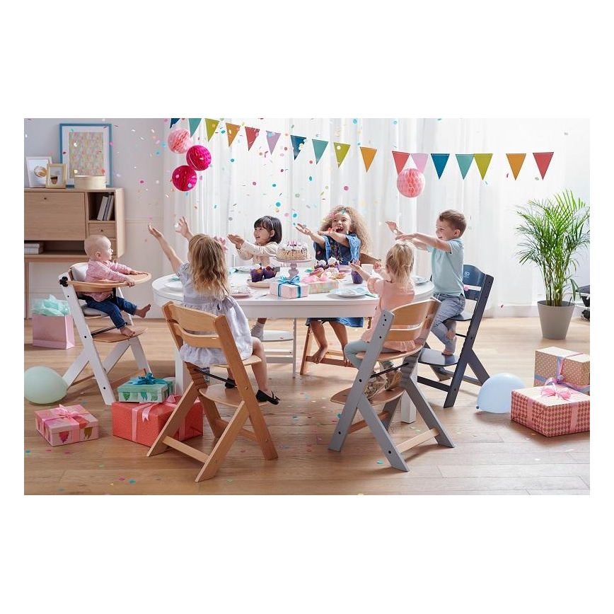 KINDERKRAFT - Detská jedálenská stolička ENOCK béžová