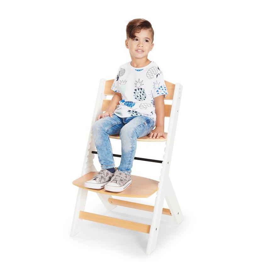KINDERKRAFT - Detská jedálenská stolička ENOCK biela